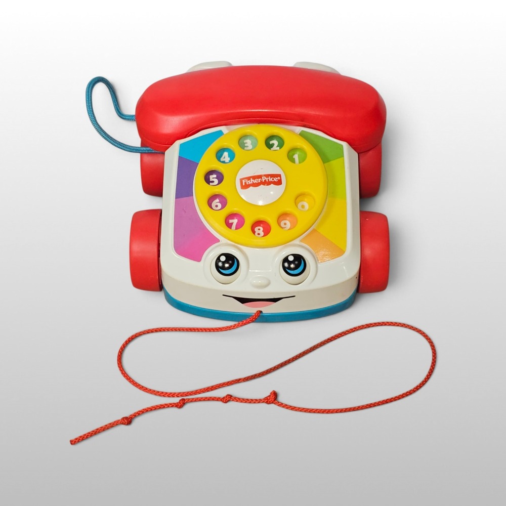 Fisher-Price Chatter Telephone Unisex OS Multi Good Classic Pull Toy CMY08